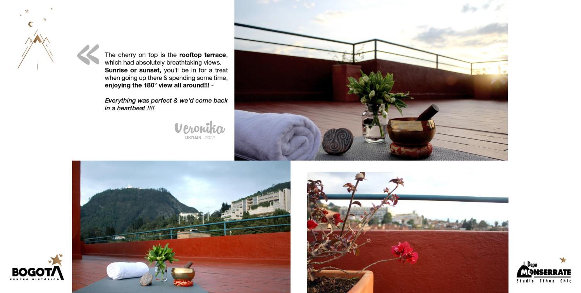Depa Monserrate - Charming Historic Nest With Breathtaking Mountain Views - Apartaestudio Bogotá Exteriör bild