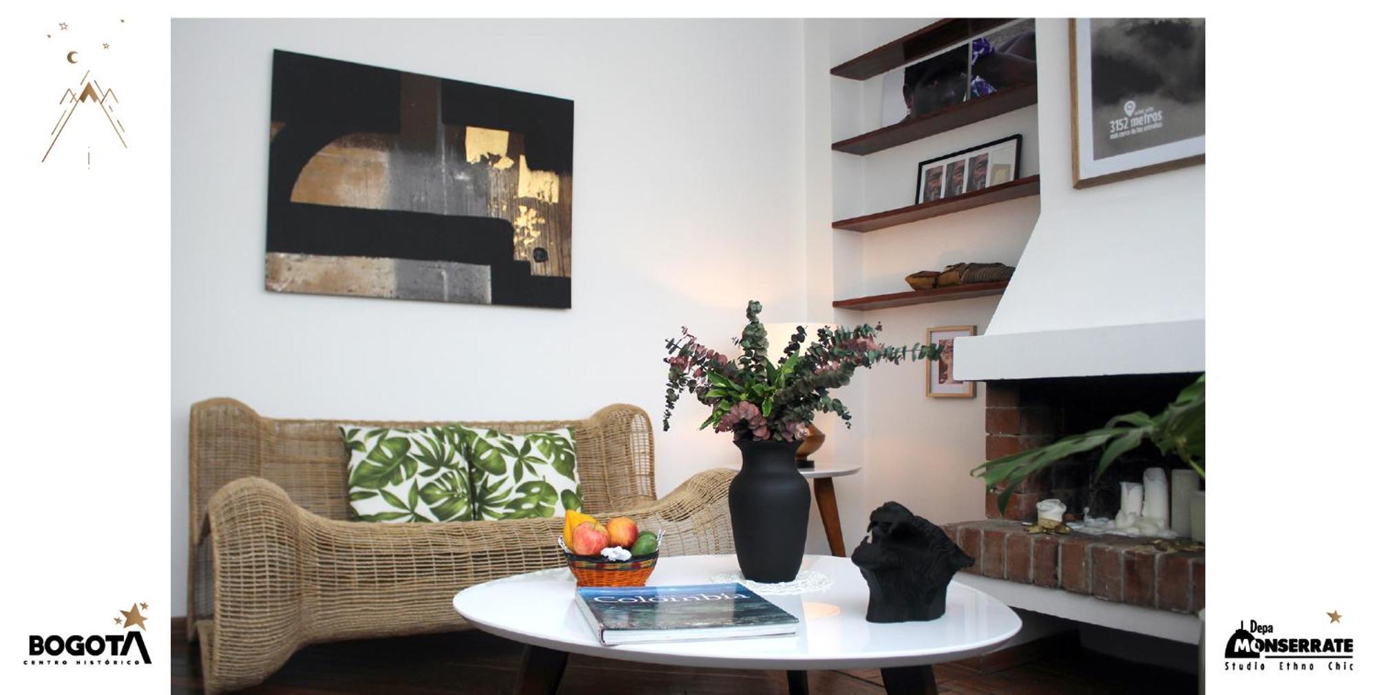 Depa Monserrate - Charming Historic Nest With Breathtaking Mountain Views - Apartaestudio Bogotá Exteriör bild