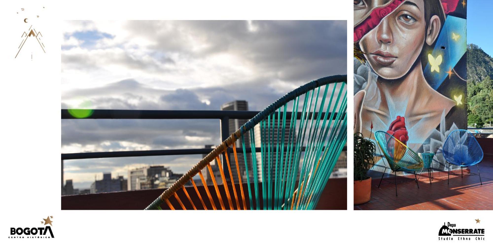Depa Monserrate - Charming Historic Nest With Breathtaking Mountain Views - Apartaestudio Bogotá Exteriör bild